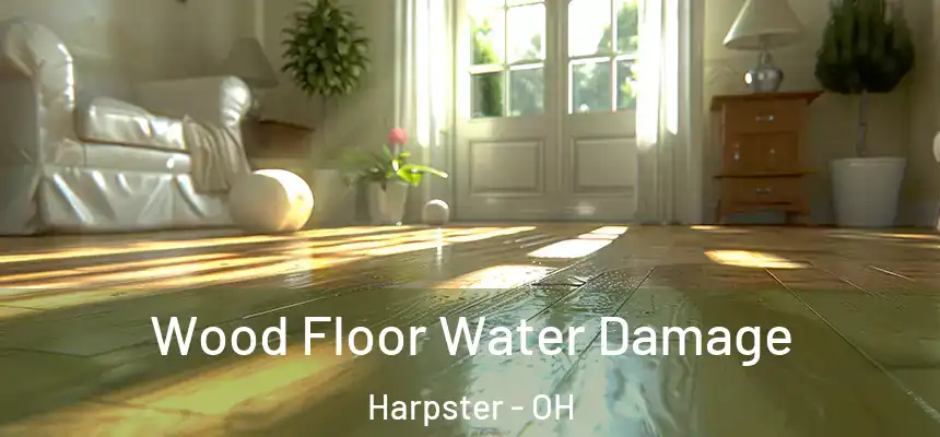 Wood Floor Water Damage Harpster - OH